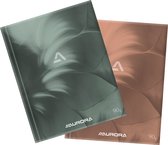 Aurora Hardcover schrift A5, gelijnd, genaaide uitvoering, pak van 6 stuks