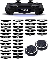 Playstation PS5 PS4 PS3 | Xbox X S One 360 | 1 Set = 2 Thumbgrips | Sticker + Thumbgrips | Zwart/Wit + Willekeurige Sticker