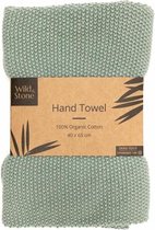 Wild & Stone - Handdoek biologisch katoen - 40 cm x 65 cm - Groen