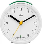 Braun Analogue Alarm Clock - BC12W - Klok - Wekker - Analoge klok - Wekker Alarm - Wit