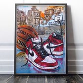 Air Jordan 1 basketbal schilderij (reproductie) 51x71cm