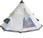 Bol.com Skandika Tipi Goathi 365 Protect Tent – Tipi-tenten – 6 persoons campingtent - Ingenaaide tentvloer- Muggengaas – 250 cm... aanbieding