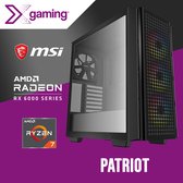 Patriot Game PC Ryzen 7 5800X, GeForce RTX3060Ti, 16GB, 1TB NVME SSD, WiFi+Bluetooth, Waterkoeling