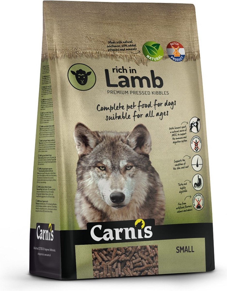 Carnis Lamb Small geperst hondenvoer 12,5 kg