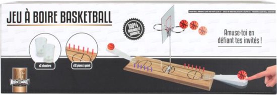 Thumbnail van een extra afbeelding van het spel Drankspel basketbal shooter - Drinkspel sport - Shotglaasjes - Drinking game basketbal - Shotspel