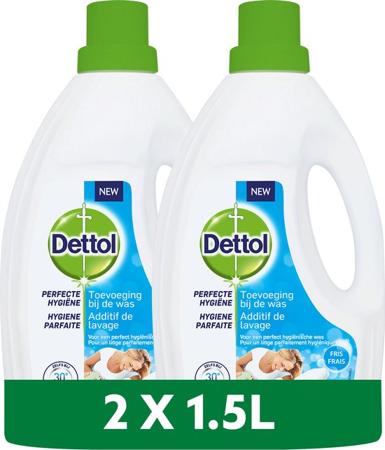 Dettol Was Toevoeging Hygiëne Fresh – 2 x 1,5 L - Voordeelverpakking