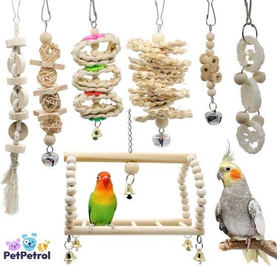 PetPetrol Vogelspeelgoed - Parkieten Speelgoed - Vogelspeelgoed Parkiet -  Vogelkooi... | bol.com