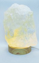 Braembles® - Bergkristal Lamp - Edelstenen - Tafellamp - 3 Watt - LEDlamp - 1.4 kg - Nachtlampje - Nachtlampje Kinderen - Nachtlampje Volwassenen - Nachtlampje Stopcontact -