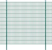 Decoways - Dubbelstaafmatten en palen 2008x2230 mm 38 m groen