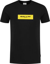 Ballin Amsterdam -  Heren Slim Fit    T-shirt  - Zwart - Maat XXL