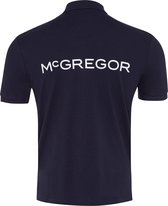 McGregor Polo Navy Heren| 100% Katoen | Ronde Hals / O Hals met Capouchon | Maat XL | McGregor New York | Geborduurd logo op de rug