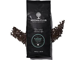 Aroma Club - Koffiebonen 1KG - No. 1 Elegant Vesper - Koffie Intensiteit 2/5 - Lungo - Rainforest Alliance Keurmerk