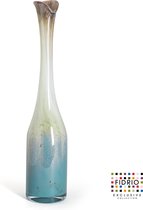 Design Vaas Giraffe  - Fidrio OCEANA - glas, mondgeblazen bloemenvaas - diameter 13 cm hoogte 66 cm