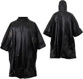 PonchiRain® Poncho duurzaam hergebruikbaar -Duurzaam- Zwart