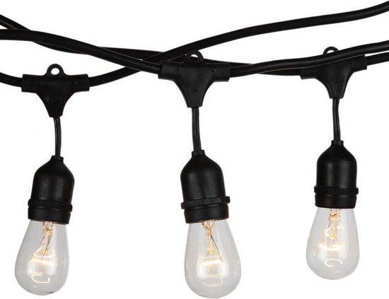 Lichtsnoer | Tuinverlichting | LED verlichting | Incl. 10x led | Slingers | helder glas | 8meter