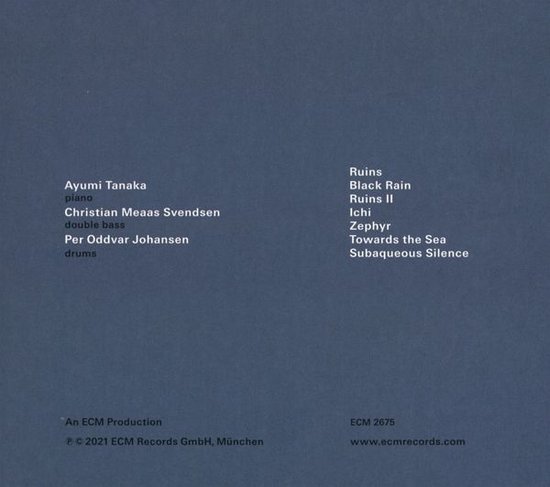 Ayumi Tanaka Trio - Subaqueous Silence (CD), Ayumi Tanaka Trio