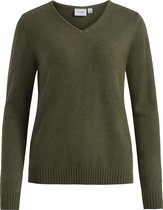 VILA VIRIL V-NECK L/S  KNIT TOP - NOOS Dames Trui - Maat S