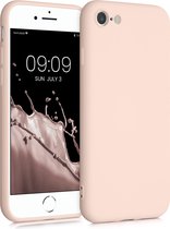 kwmobile telefoonhoesje voor Apple iPhone SE (2022) / SE (2020) / 8 / 7 - Hoesje voor smartphone - Back cover in kokosmelk