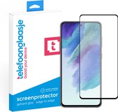 Telefoonglaasje Screenprotectors Geschikt voor Samsung Galaxy S21 FE - Volledig Dekkend - Gehard Glas Screenprotector Geschikt voor Samsung Galaxy S21 FE - Beschermglas van rand to