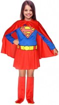 D.C. Comics - Supergirl - Verkleedpak - 3 delig Kostuum - maat 148-152 - 10-12 jaar