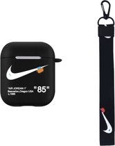 AirPods Case Air Jordan 1 with cord Black - Airpods hoesje - Airpod case - Nike