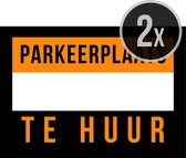 Affiches/ posters "Parkeerplaats Te huur" | A3 formaat | 42 x 30 cm | 2 stuks | For rent | Poster | Immo | Garage verhuren | Autostaanplaats | Verhuurmarkt