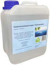 Zuiver - Demiwater - Gedemineraliseerd water - Osmose water - Accuwater - Strijkwater -2,5 liter Cannister