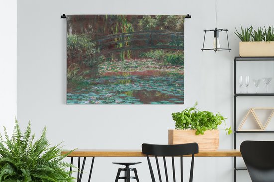 Tenture murale - Tissu mural - Water aux nymphéas - peinture de Claude Monet - 150x112,50 cm - Tapisserie murale