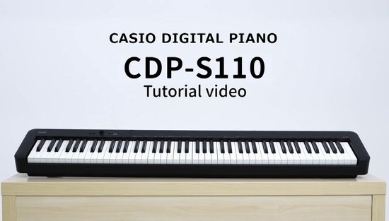 Casio CDP-S110 BK - Piano numérique - 88 touches lestées - Pour débutants  -... | bol.com