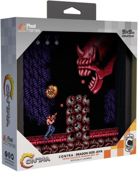 Pixel Frame - Contra - Dragon God Java (23cm x 23cm) | bol