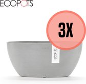 Ecopots | Sofia | Set van 3 stuks | Witgrijs/ white grey | Sofia 30 cm | 74.014.30S | 5413724304784 | Voordeelset