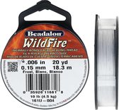 Beadalon Wildfire Rijgdraad Wit - 18,3 m - 0,15 mm - sieraden maken - rijgdraad