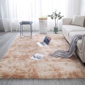 Milla Tapijten - Fluffy Vloerkleed - Tapijt - Extra Zacht - Kleur: Beige - 80x160 cm