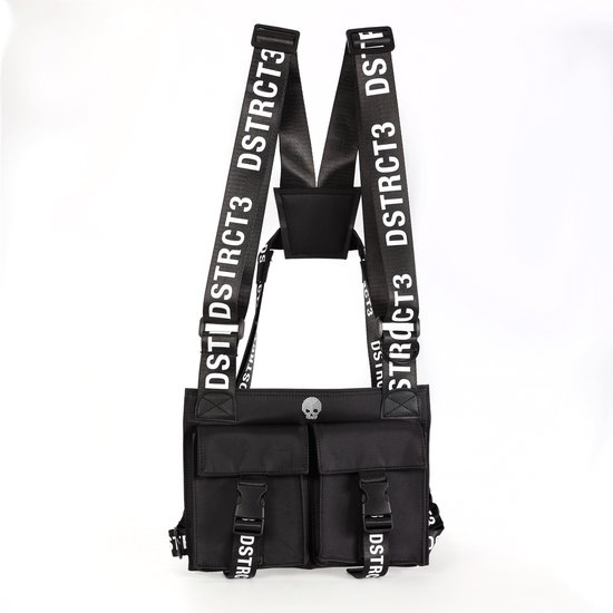 DSTRCT3-CHBAG 05 BLACK-CROSSBODY TAS-CHESTBAG-UNISEX