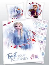 dekbedovertrek Frozen - 140 x 200 cm. - Couette Disney Anna et Elsa