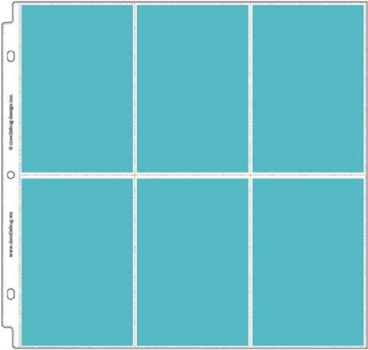 Doodlebug Design Vertical Photo/Recipe Card Protectors 12x12 Inch (12pcs) (3492)