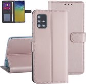 Samsung hoesje voor Galaxy A71 - Rose Gold - Book Case - Kaarthouder (A715F)