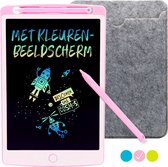 LCD Tekentablet "Roze" 10 inch - Kleurenscherm - Met Hoesje & Extra Pen - Speelgoed Meisjes & Jongens - Notitieblok - Tekenbord - Grafische Tablet