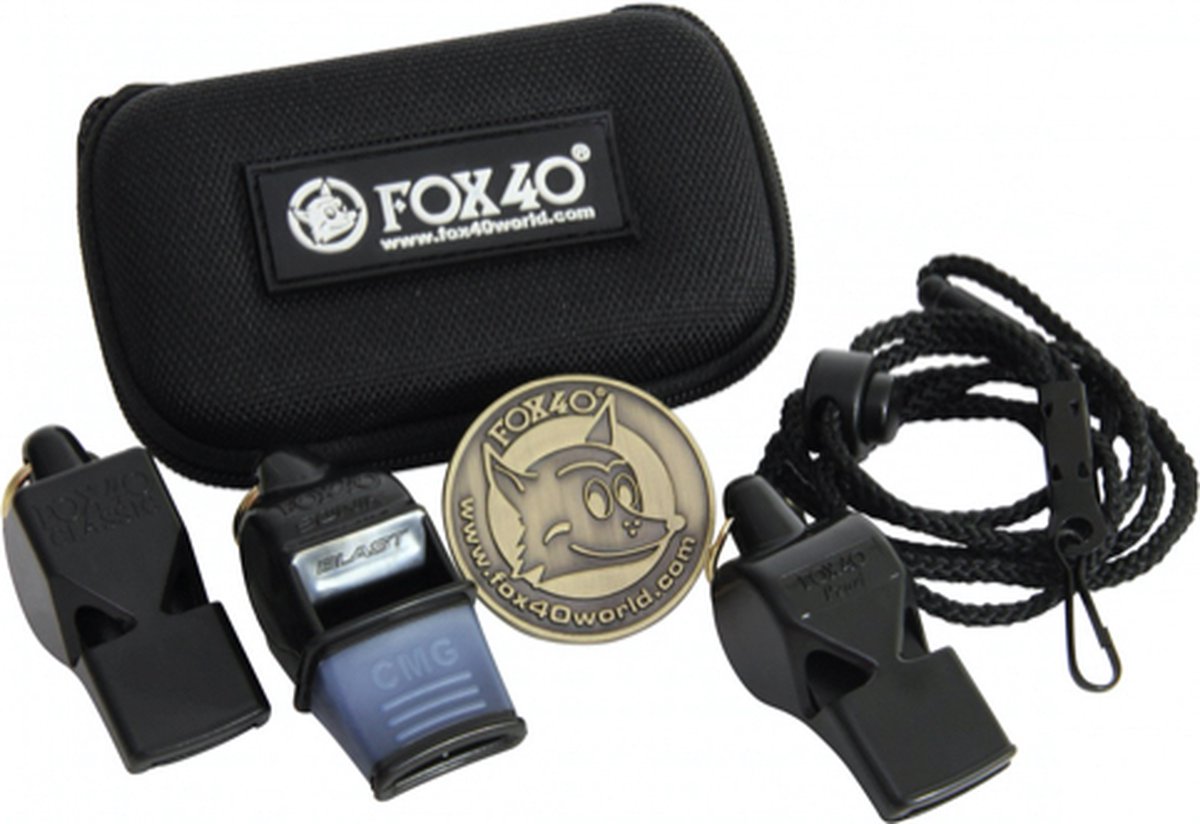 Fox40 scheidsrechtersfluit - 3-pack - inclusief bewaaretui