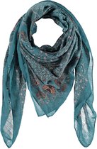 Sarlini Vierkante Sjaal Antique Blauw