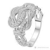 Juwelier Zwartevalk ZILVEREN (GERHODINEERD) SURINAAMSE MATTENKLOPPER RING 21.220-G2/18¼