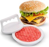 Hamburgerpers - Hamburgerpersen - Hamburgervormer - Hamburger Maker - Hamburgerstempel - Wit