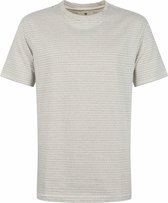 Anerkjendt - T-shirt Strepen Off White - S - Modern-fit