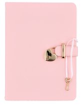 dagboek met goud slot roze 80 vel inclusief alpaca sleutelhanger