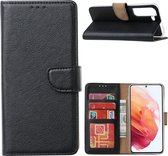 Samsung S22 Hoesje BookCase Zwart - Samsung Galaxy s22 hoesje wallet case - Hoesje Samsung S22 bookcase - Galaxy S22 portemonnee hoesje book case cover