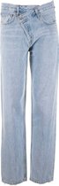 Agolde Dames Criss Cross Upside Jeans Blauw maat 25