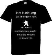 Peugeot t-shirt maat XXL