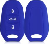 kwmobile autosleutel hoesje voor Opel 3-knops SmartKey autosleutel Keyless Go - Autosleutel behuizing in blauw