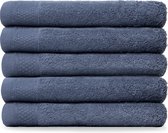 Nina Hotelkwaliteit badhanddoeken [5-stuks] 70 x 140 Blauw