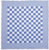 Theedoeken - Set - 2 stuks - Geblokt - Blauw - 65x65 cm